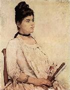 Giovanni Fattori Portrat der Stieftochter oil painting